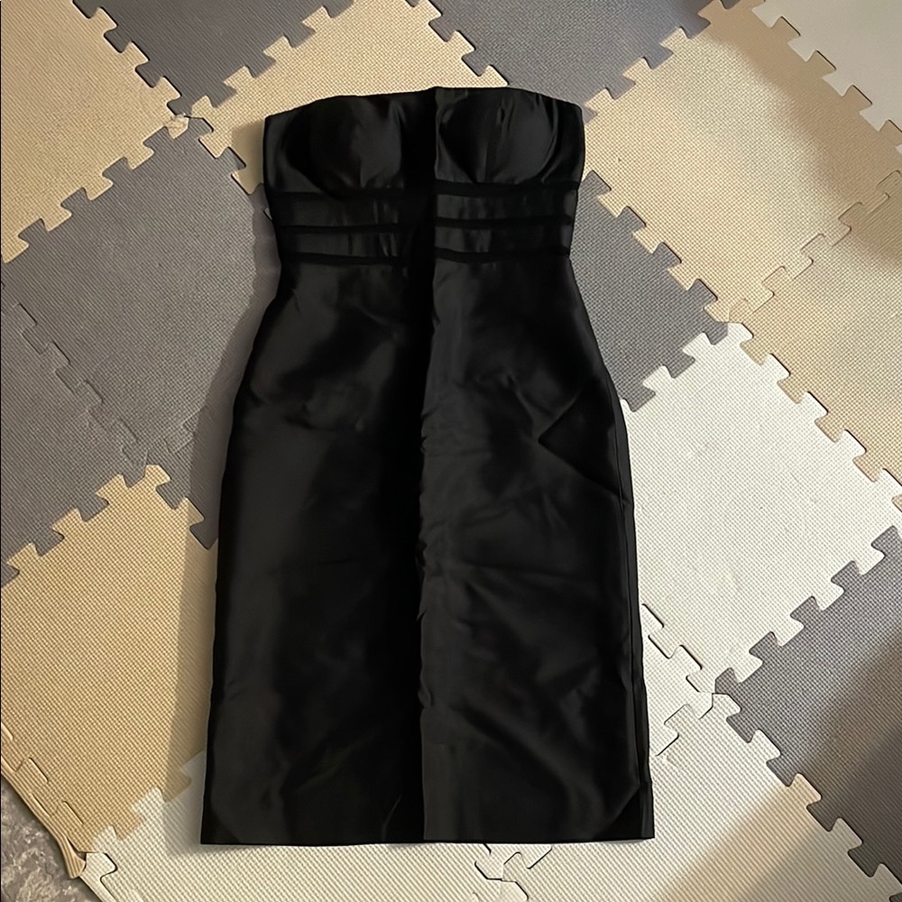 Cynthia Rowley Chic Black Strapless Dress